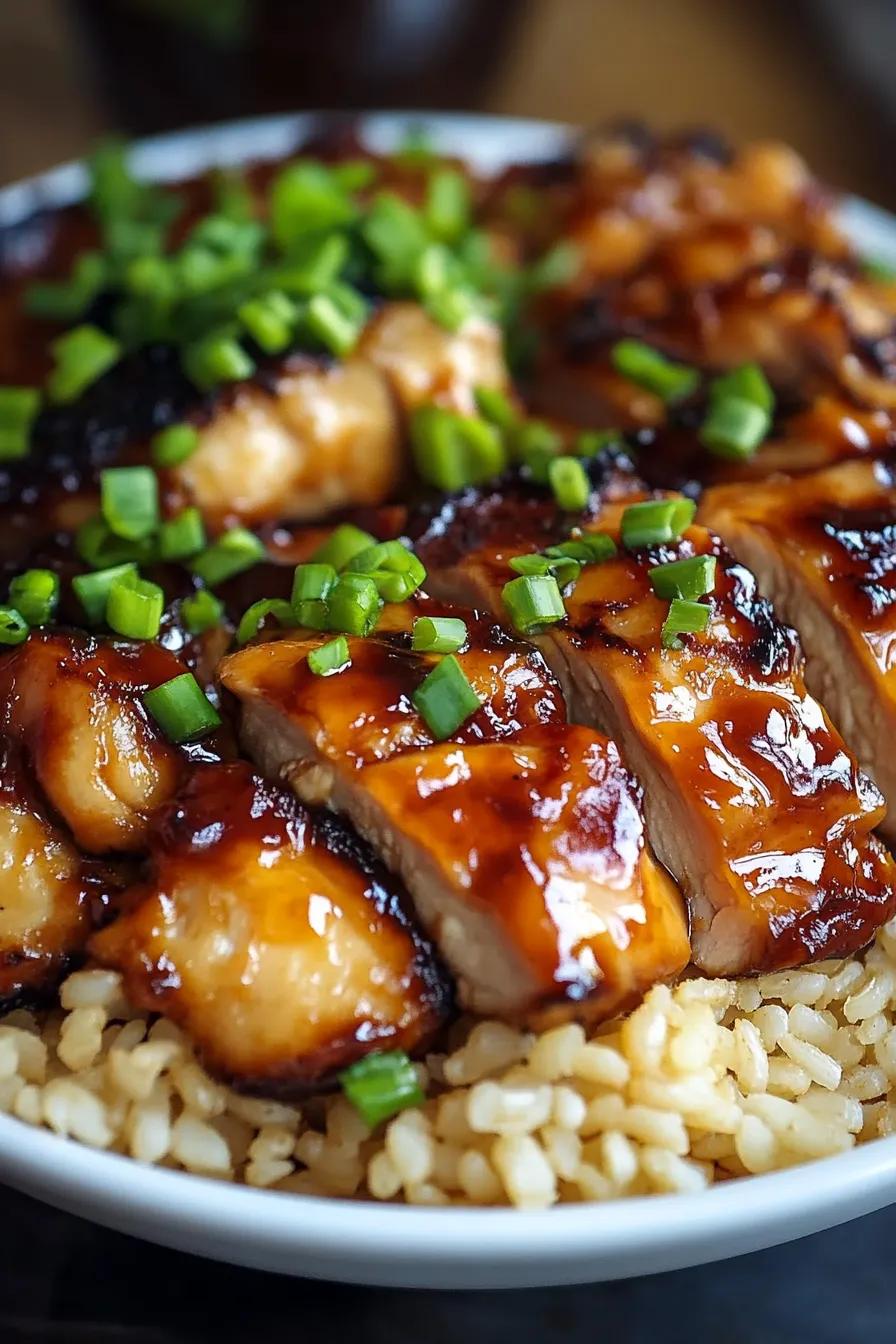 The Best Honey BBQ Chicken Rice Recipe