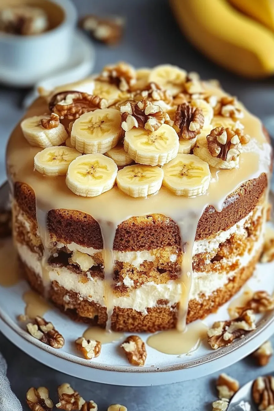 The Best Banana and Walnut Cake Recipe