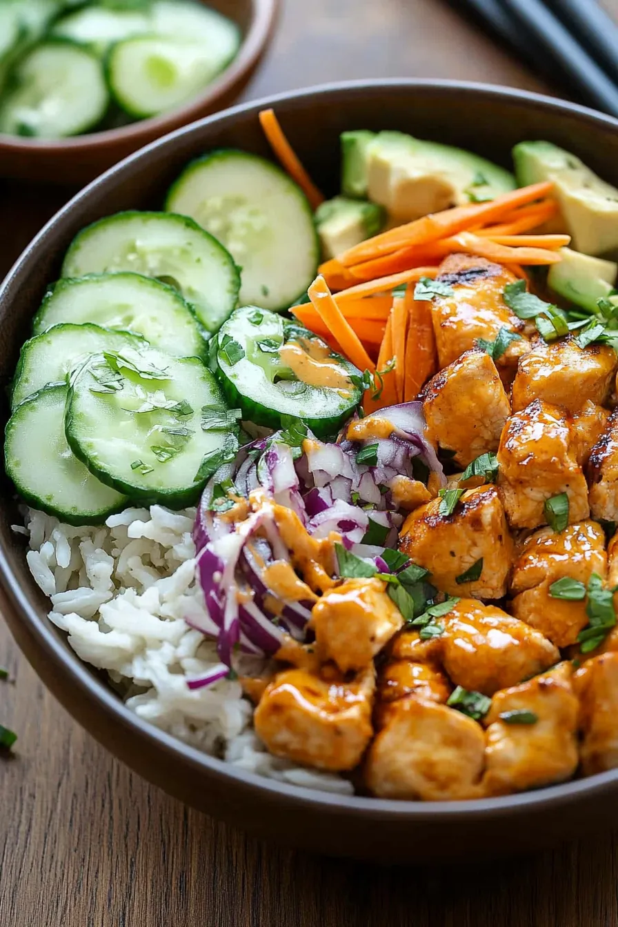 The Best Bang Bang Chicken Bowl Recipe