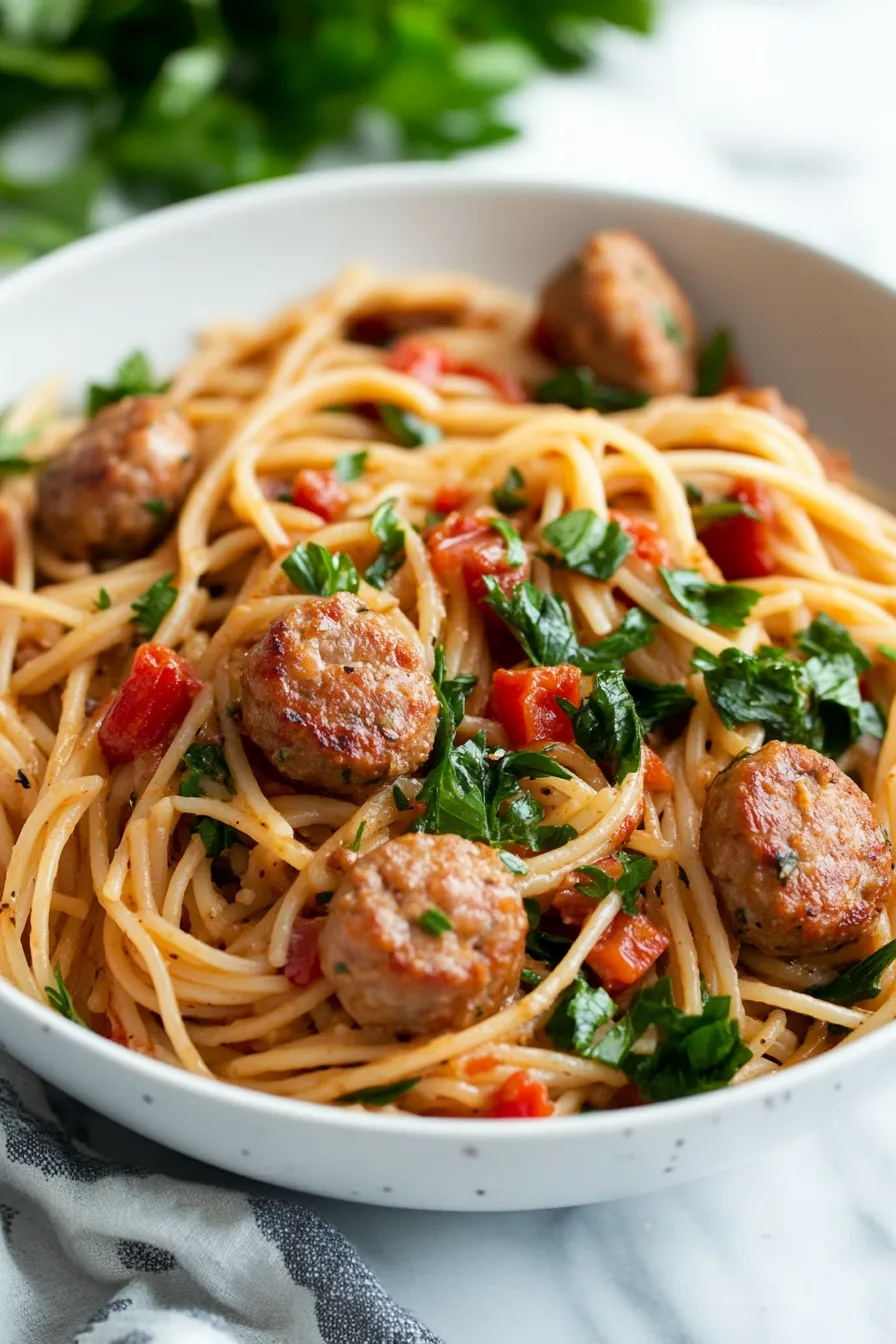 The Best Apple Sausage Pasta Recipe