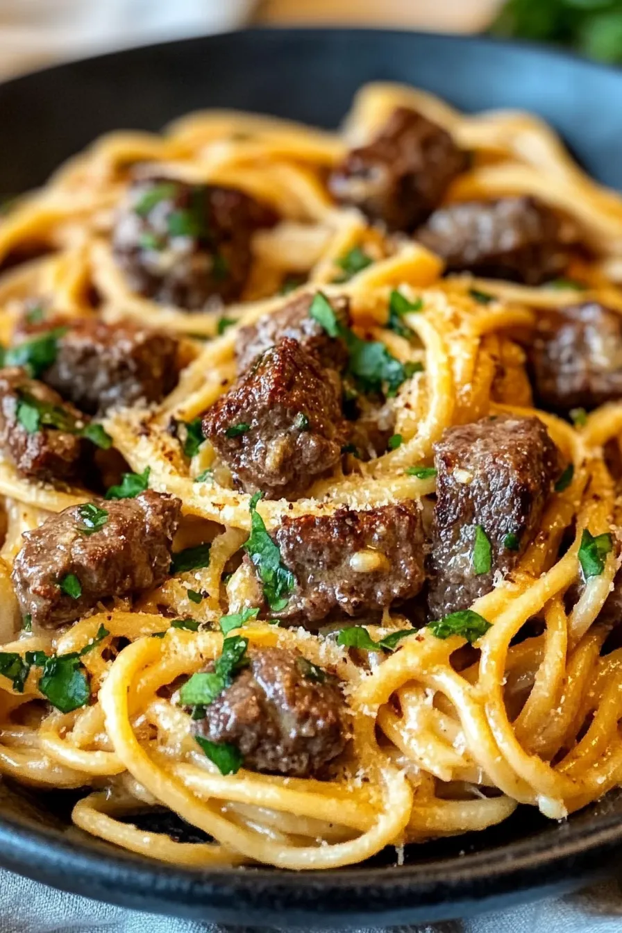 The Best 30-Minute Beef and Garlic Butter Pasta Recipe