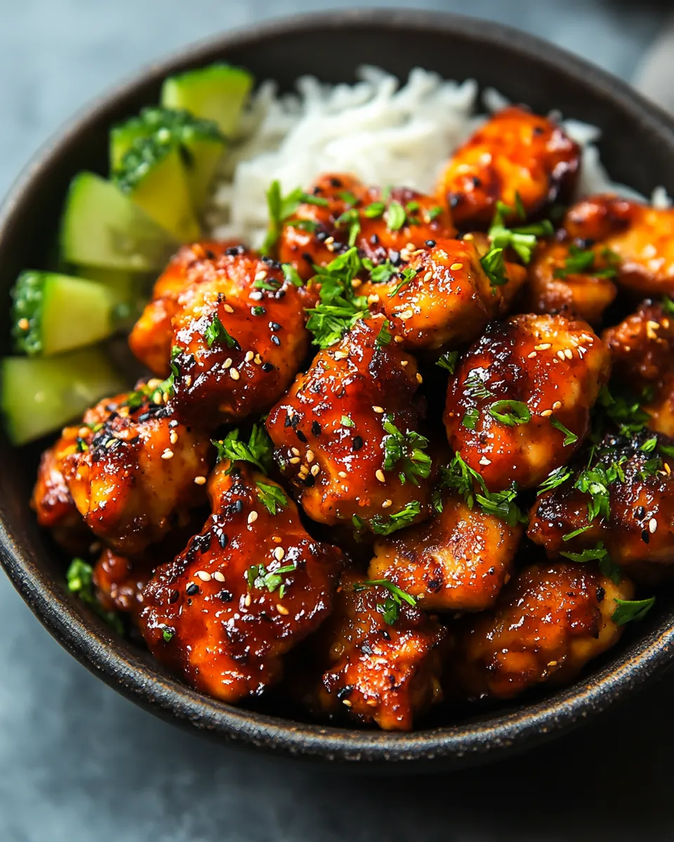 My Favorite Sticky Honey Gochujang Chicken Recipe