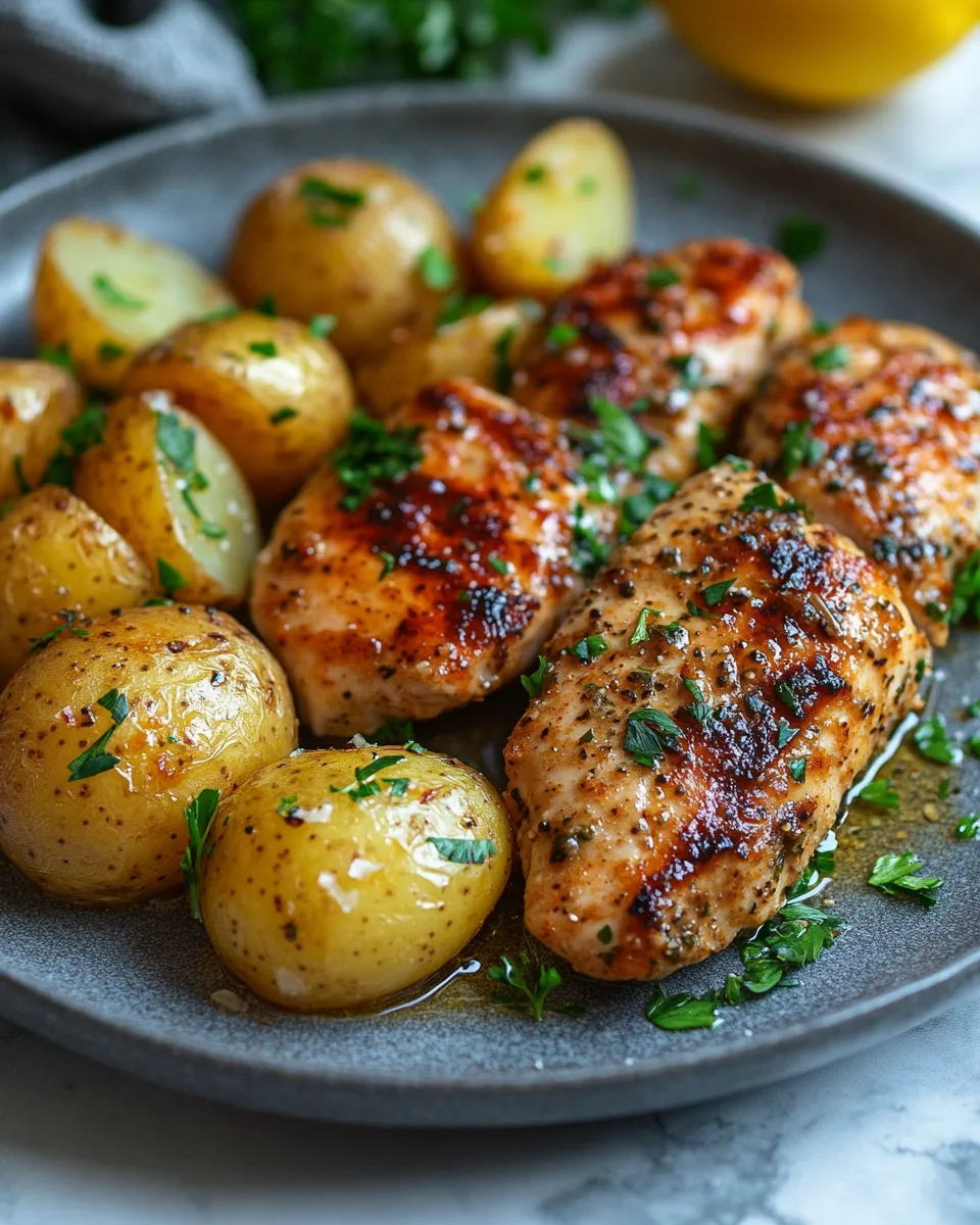 Garlic Parmesan Chicken and Potatoes