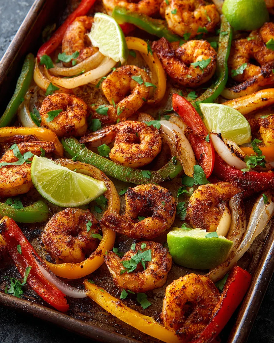 The Best Easy Sheet Pan Shrimp Fajitas Recipe