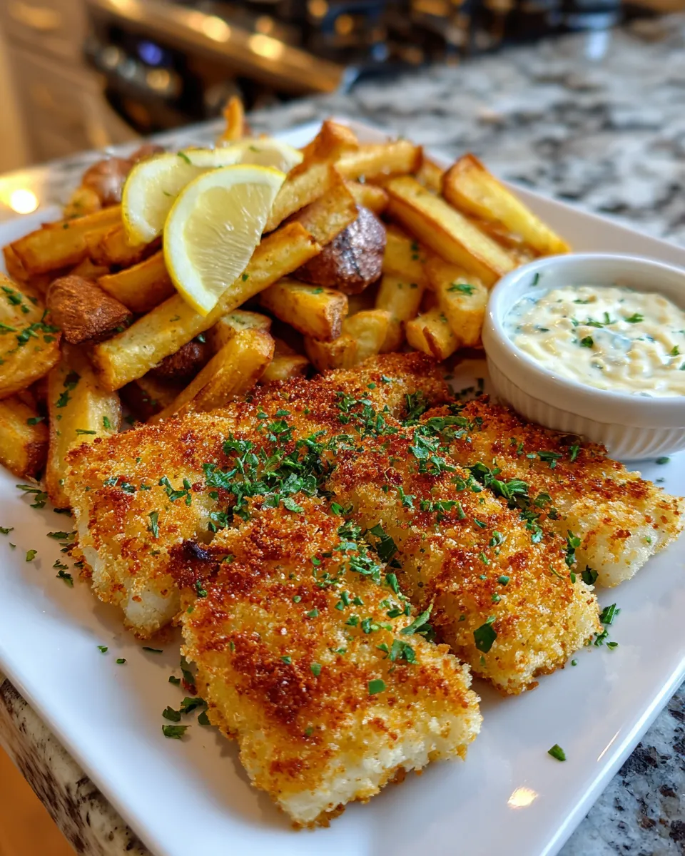 The Best Crispy Baked Fish and Chips Recipe