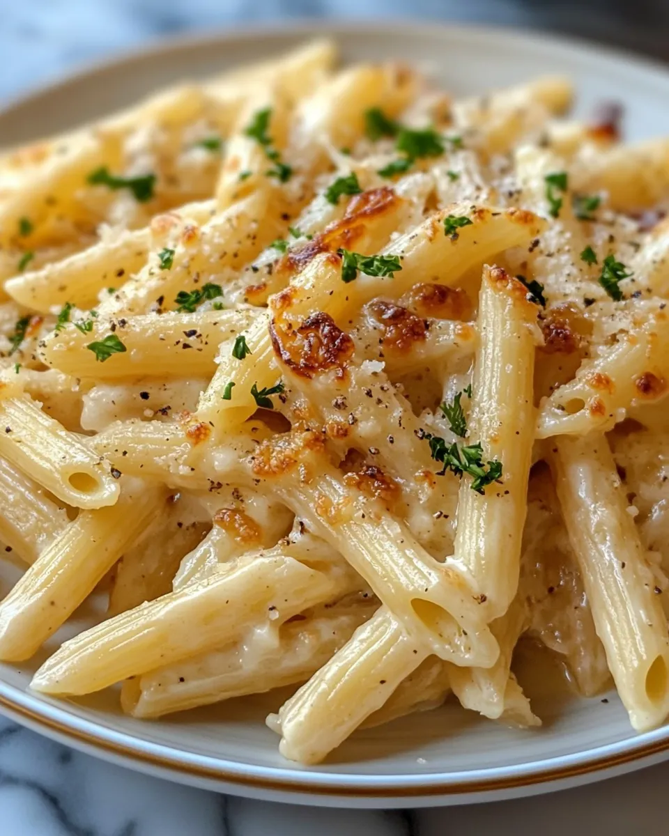Caramelized Onion & Gruyere Penne Recipe