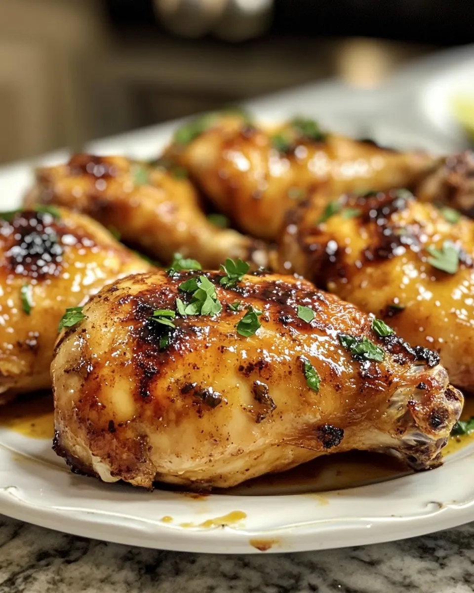 Brown Sugar Roasted Chicken Quarters Recipe