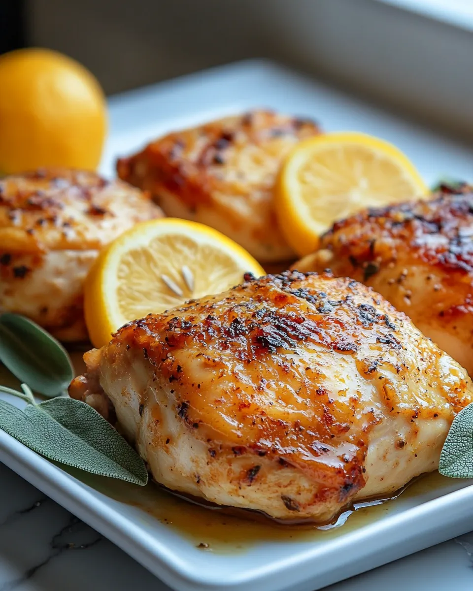 Citrus Roasted Chicken with Fresh Sage Recipe