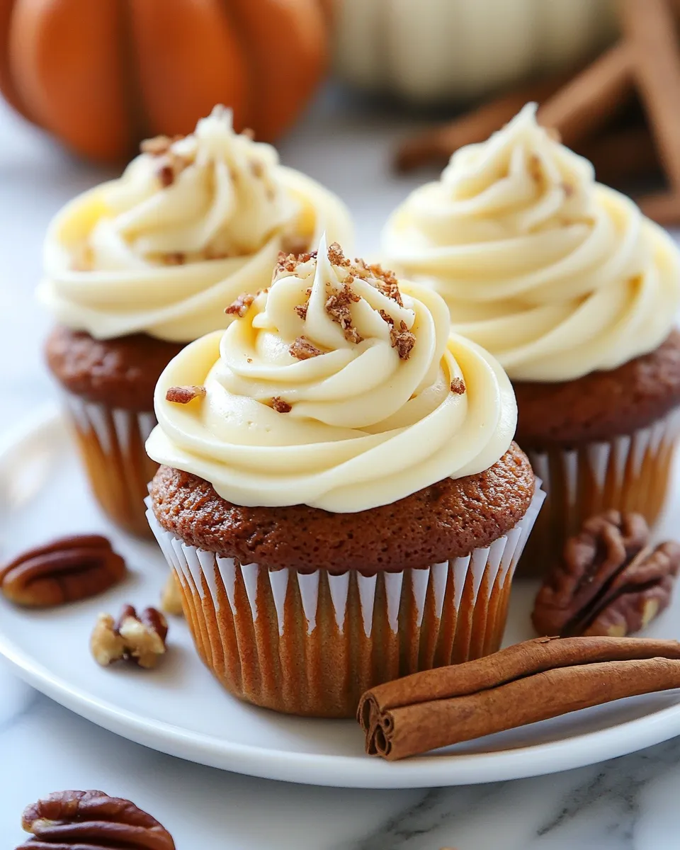 Harvest Spice Cupcakes with Cream Cheese Frosting Recipe