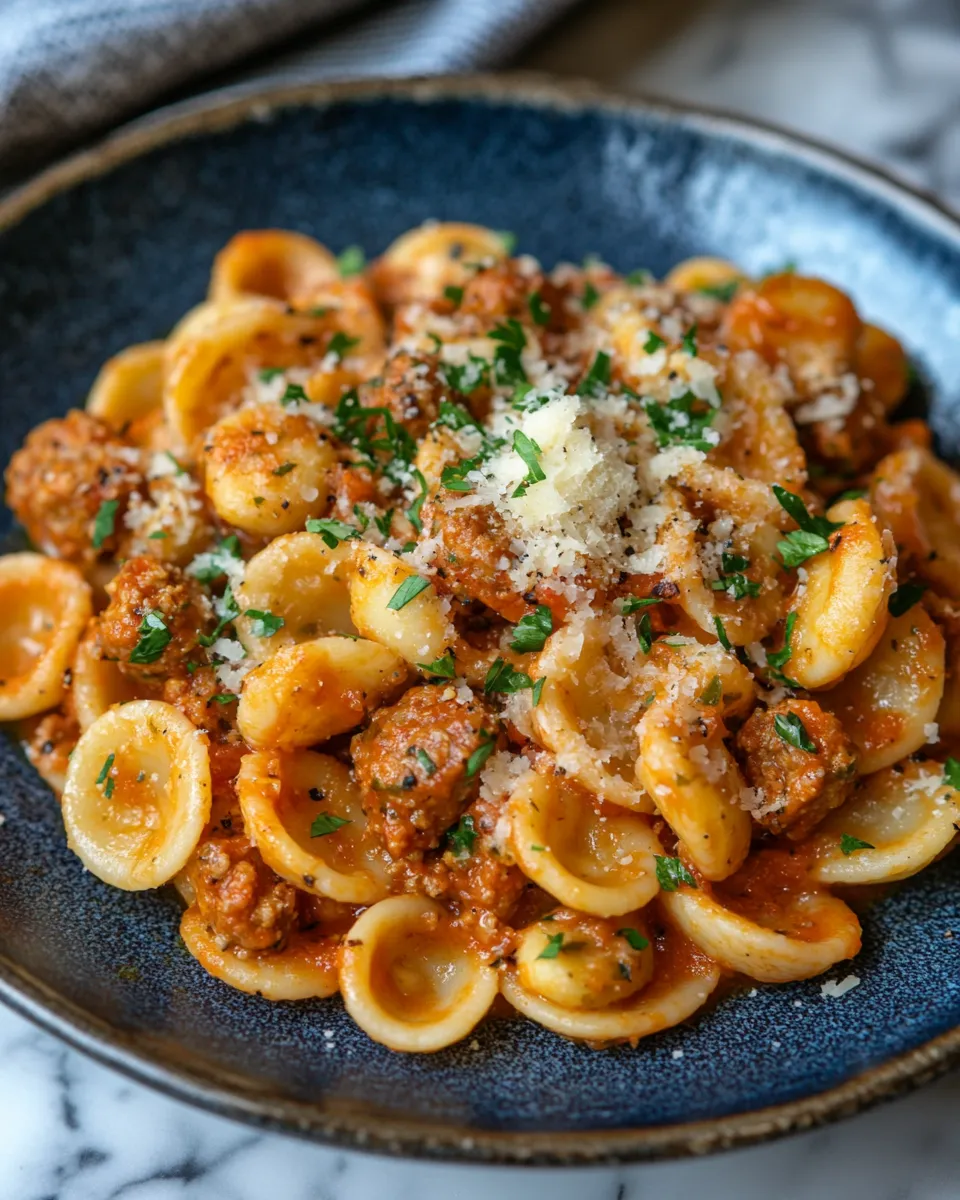 Spicy Sausage & Fennel Orecchiette Recipe