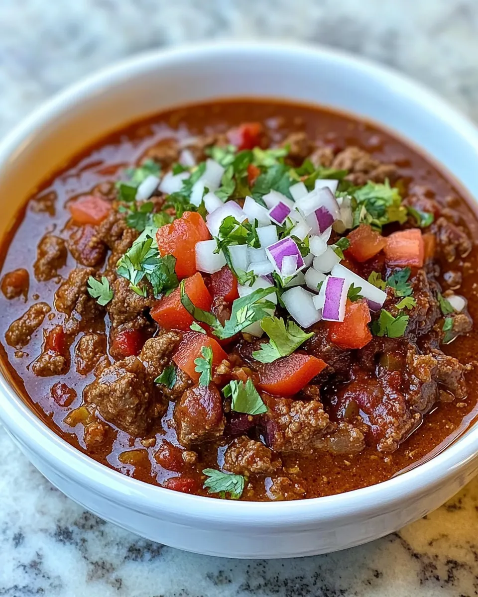 Texas-Style Beef Chili Recipe