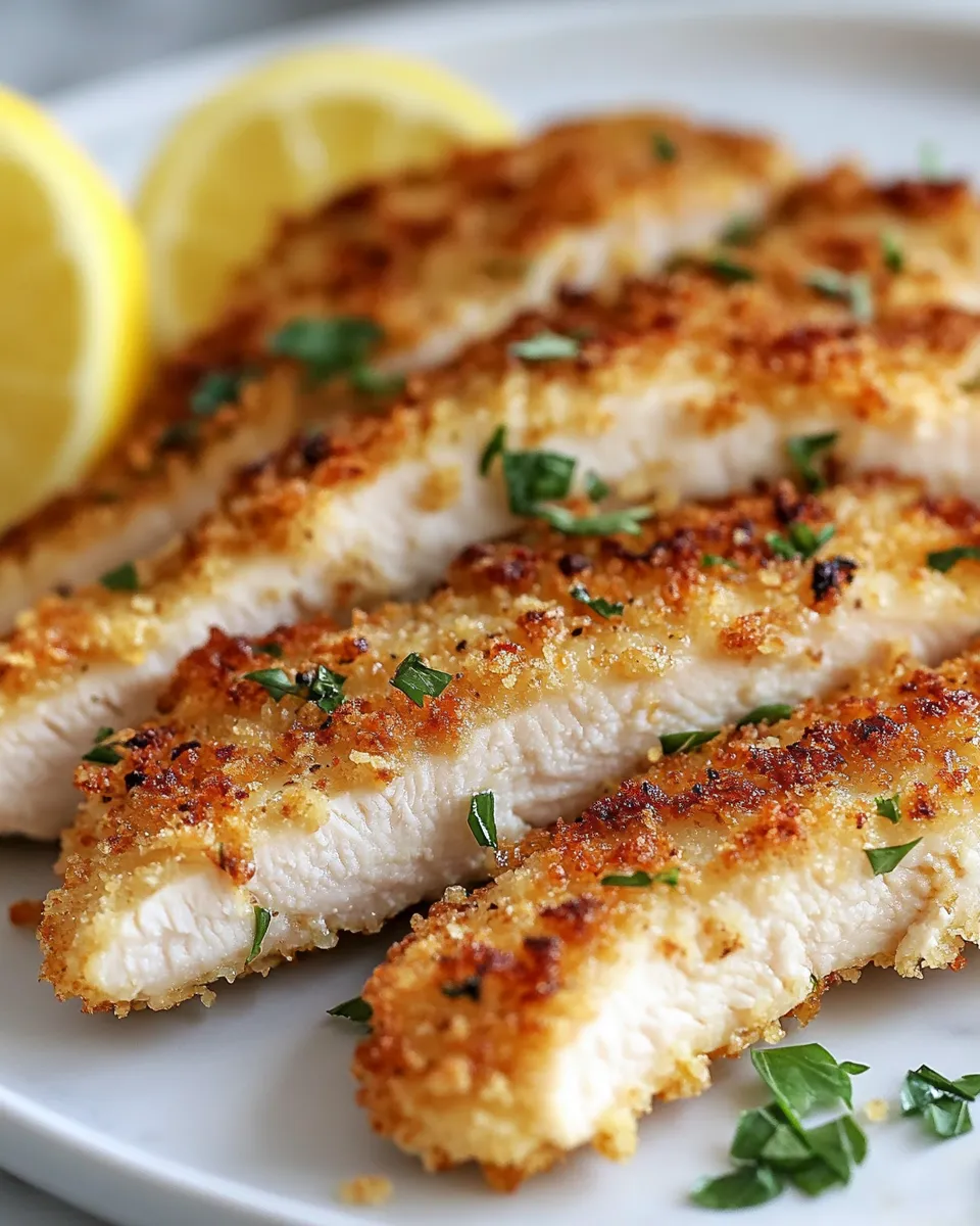 Parmesan Crusted Turkey Cutlets Recipe