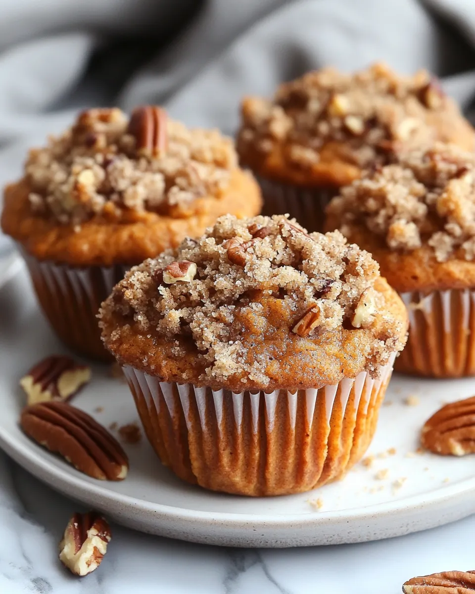 Sweet Potato Pecan Streusel Muffins Recipe