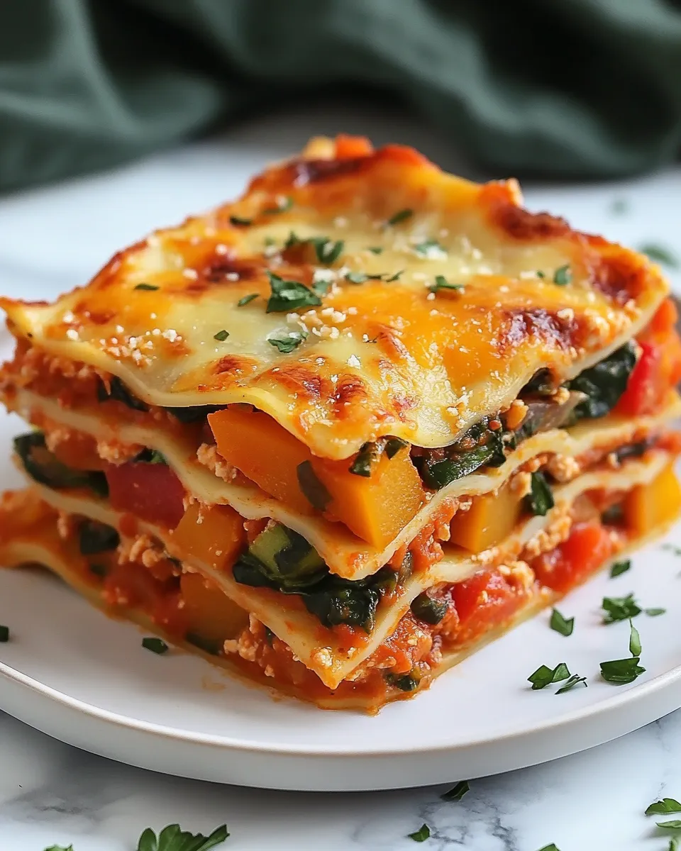 Autumn Harvest Veggie Lasagna Recipe