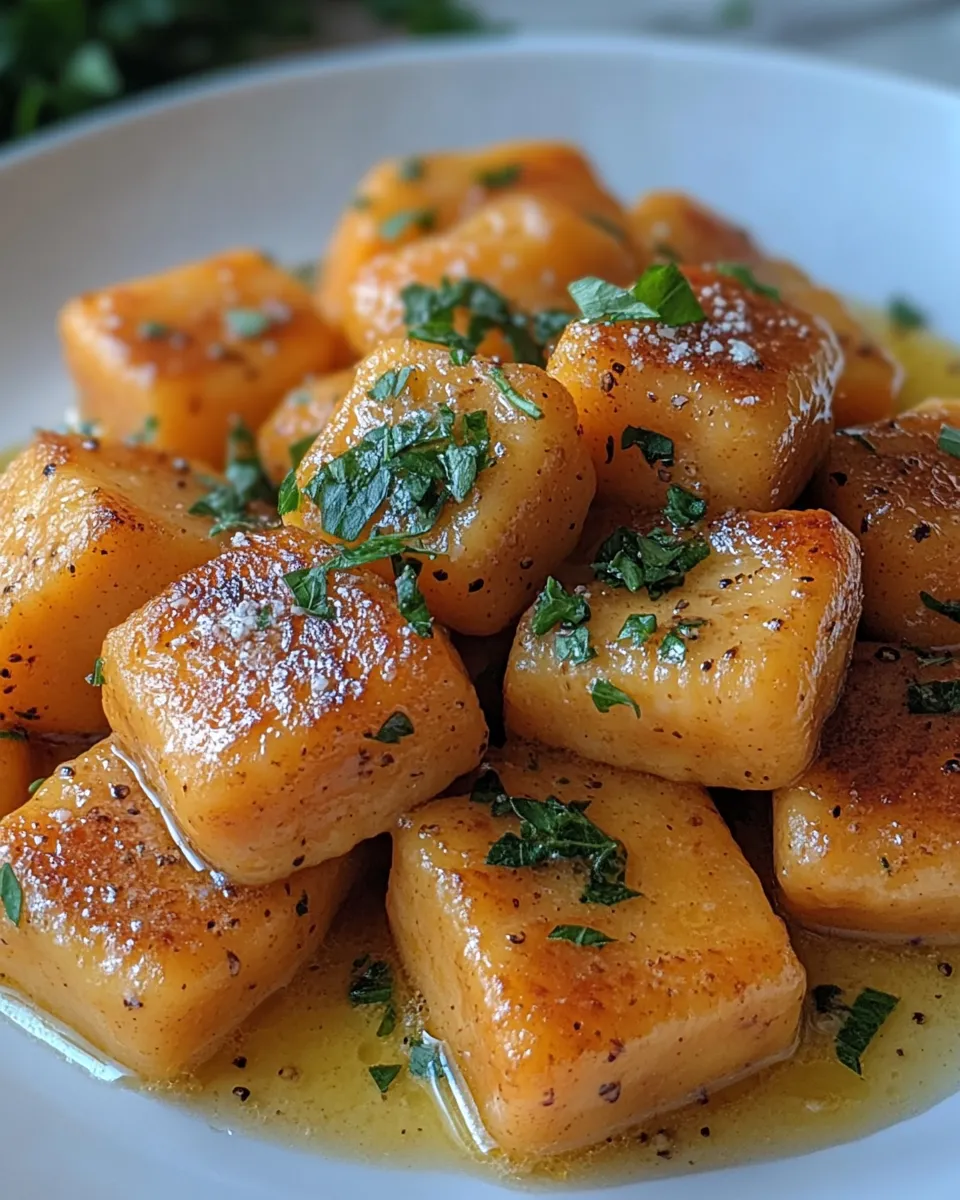 Sweet Potato Gnocchi with Brown Butter Sauce Recipe