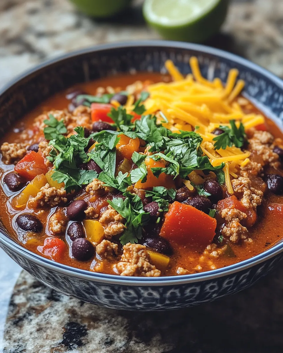 Turkey & Black Bean Chili Recipe