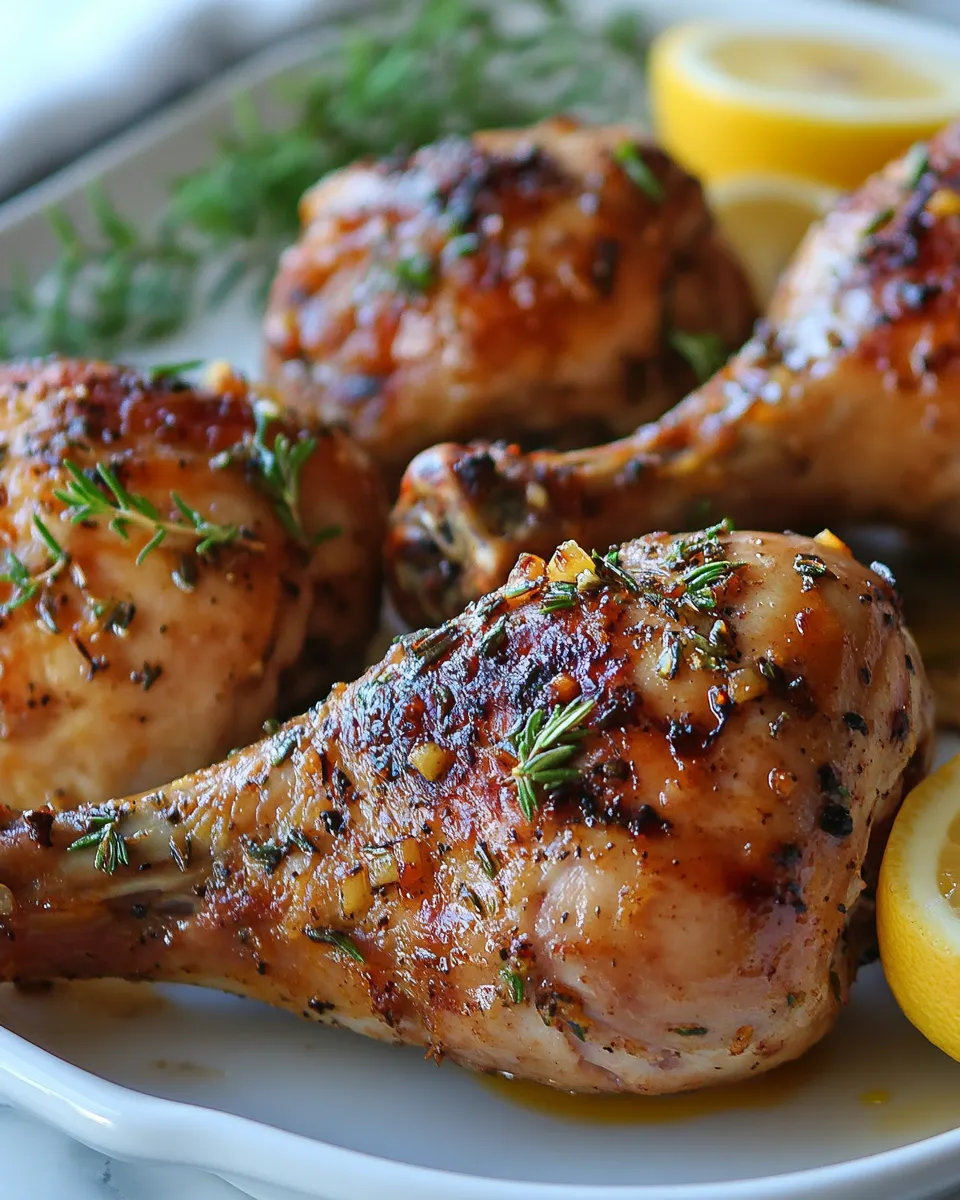 Slow-Roasted Turkey Legs with Herbs & Garlic Recipe