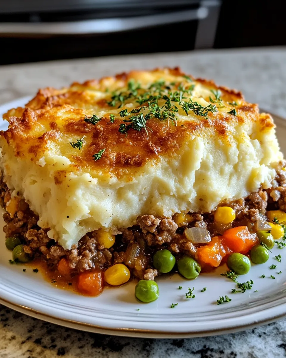 Turkey Shepherd’s Pie with Mashed Potatoes Recipe