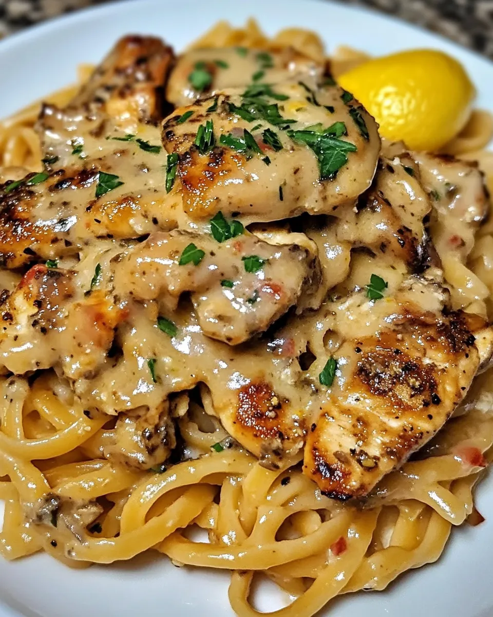 Cowboy Butter Lemon Chicken Linguine Recipe