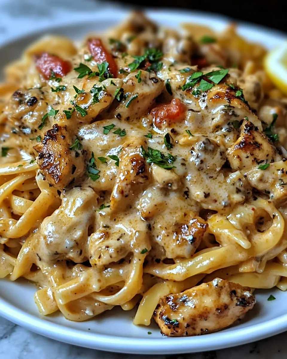Cowboy Butter Chicken Alfredo Linguine Recipe