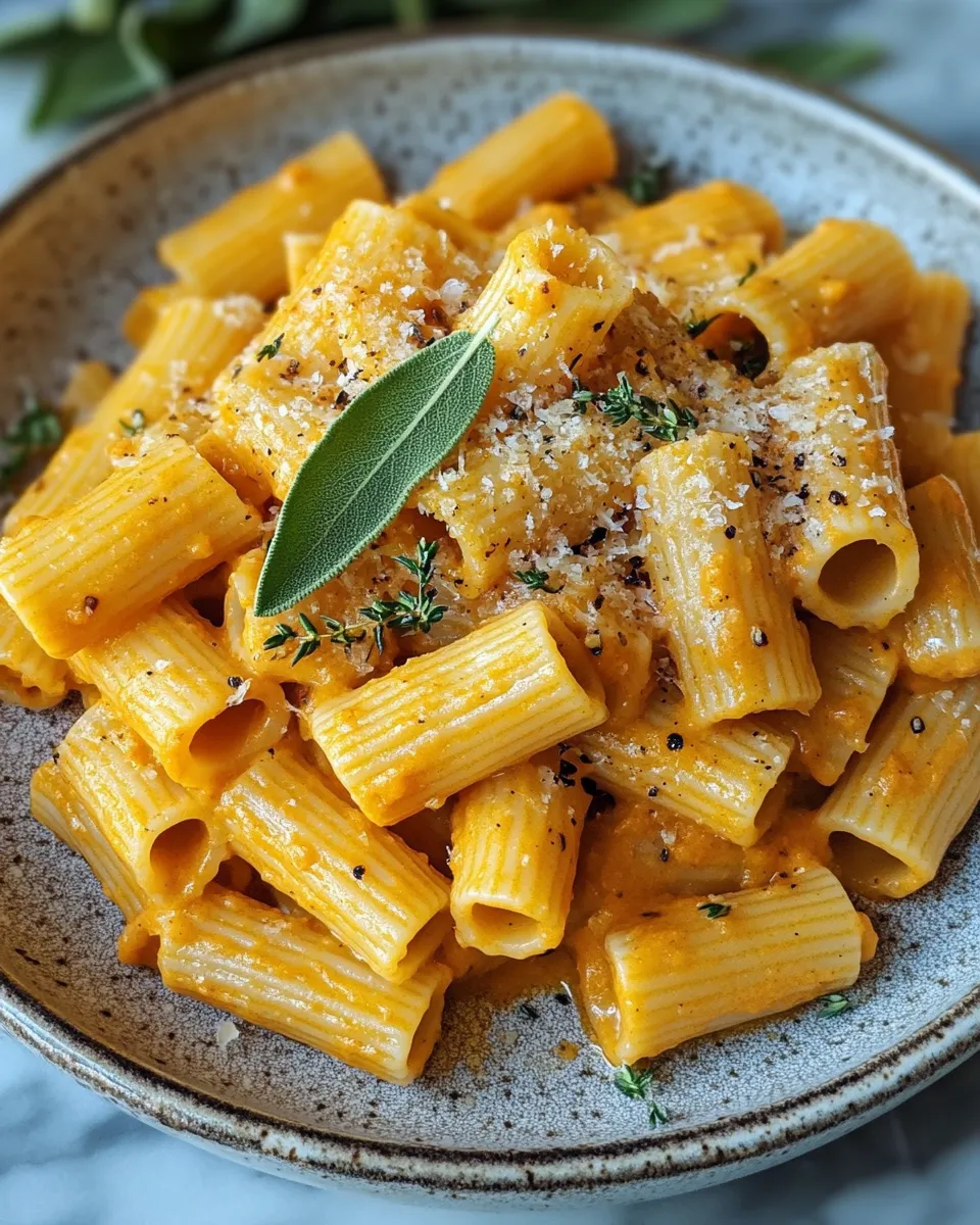 The Best Pumpkin Sage Rigatoni Recipe