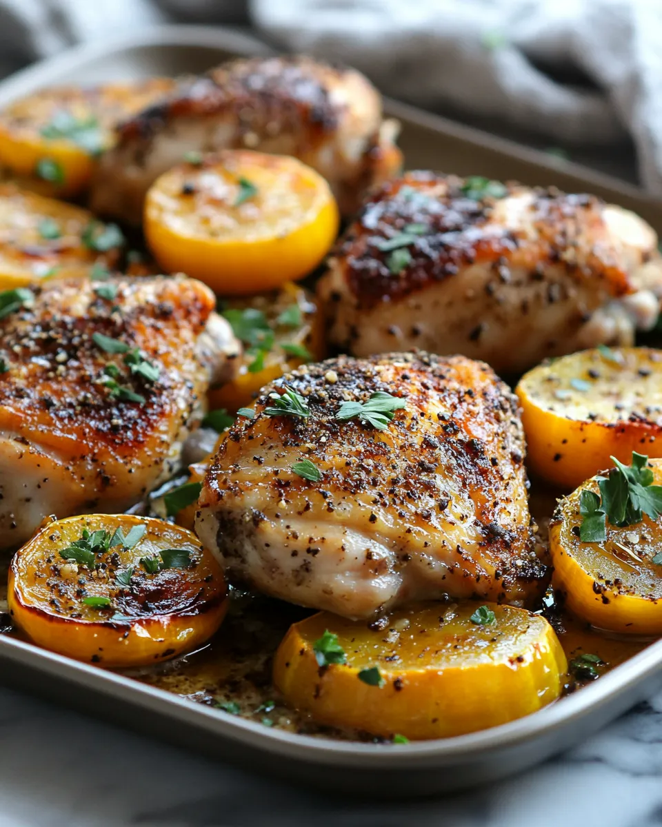 Sheet Pan Chicken & Roasted Acorn Squash Rings