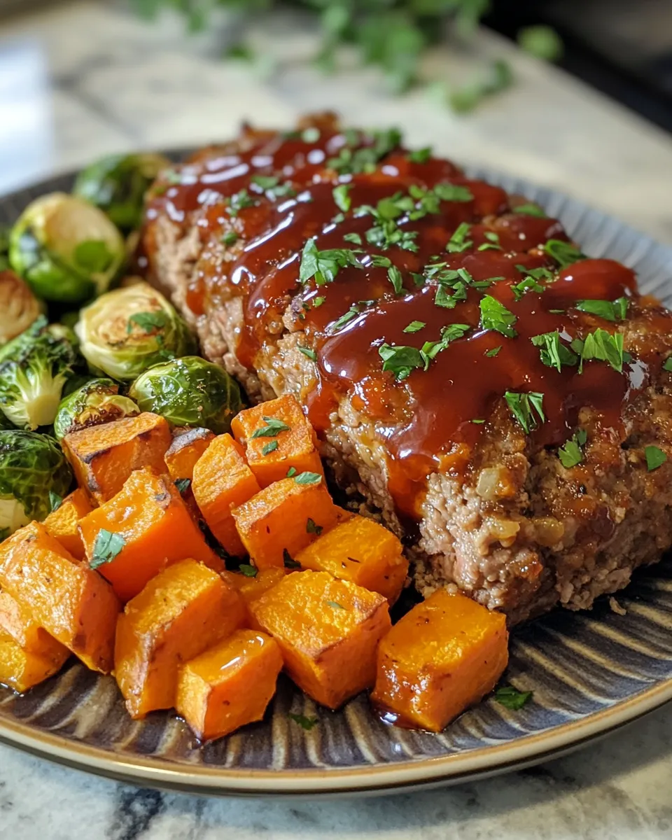 Turkey Meatloaf Sheet Pan with Fall Vegetables Recipe