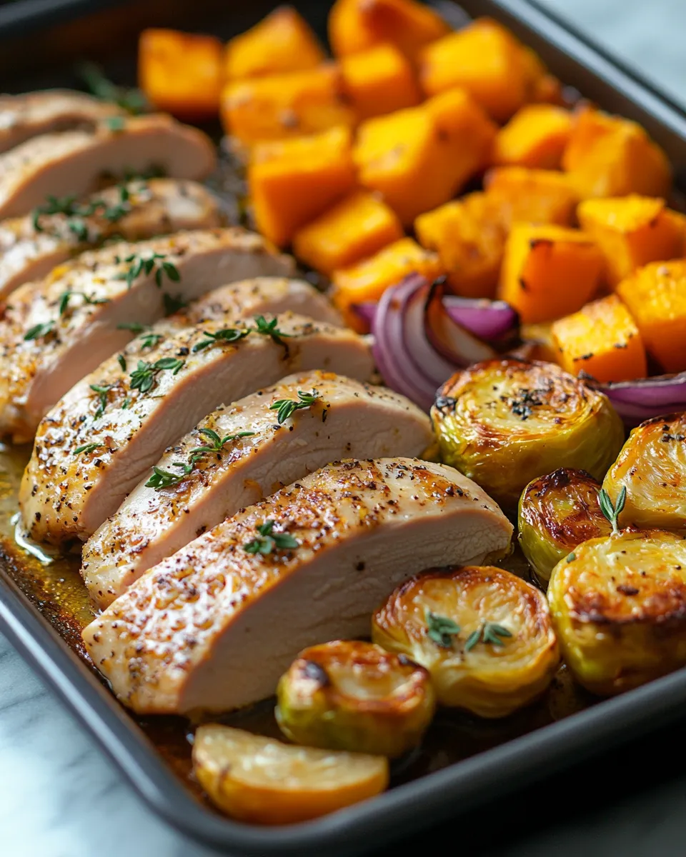 Roasted Turkey Breast & Butternut Squash Sheet Pan Recipe