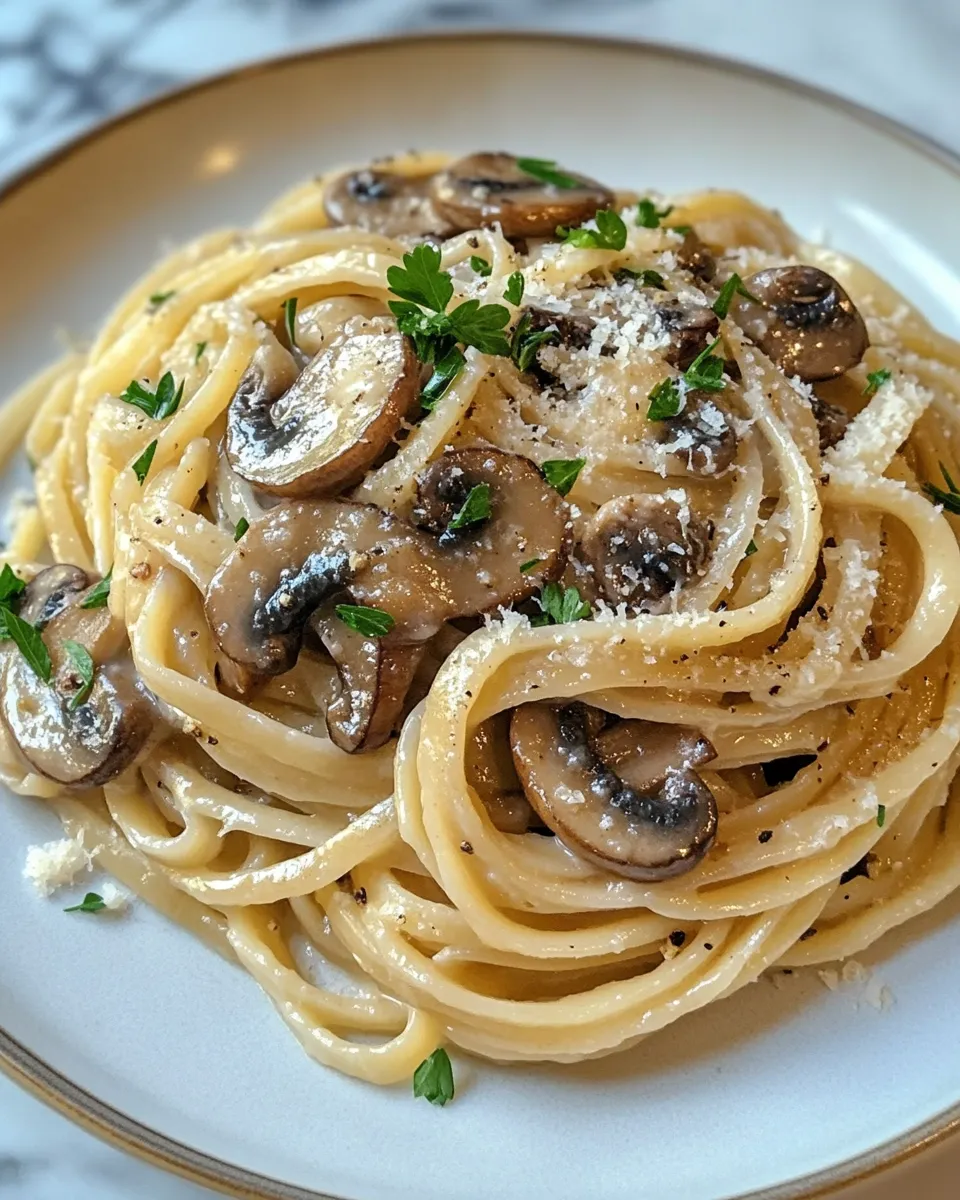 The Best Caramelized Onion & Mushroom Linguine Recipe