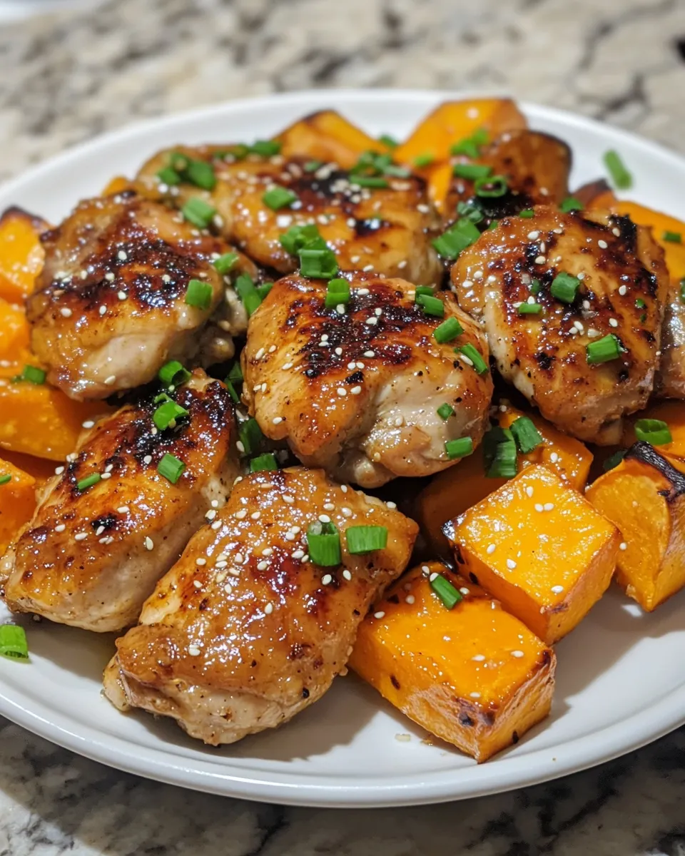 The Best Sheet-Pan Miso Chicken & Sweet Potatoes Recipe