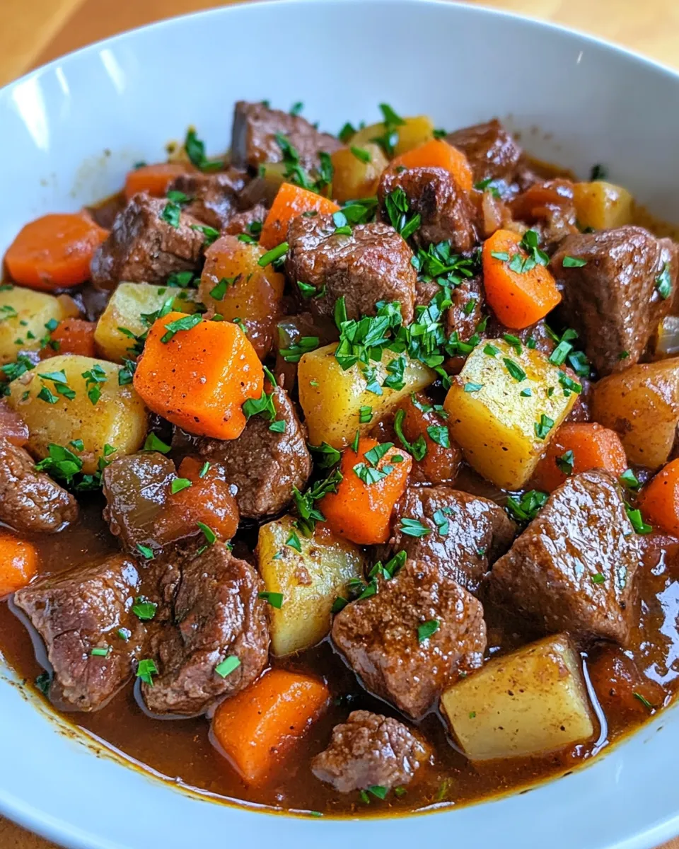 The Best Slow Cooker Harvest Beef Stew Recipe