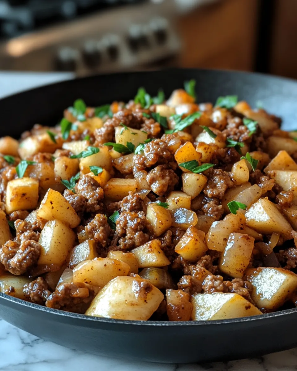 The Best Spiced Apple and Turkey Skillet Recipe