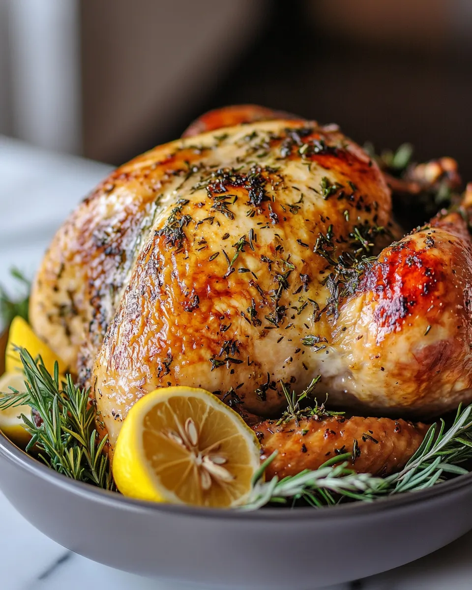 The Best Herb-Roasted Turkey with Garlic Butter Recipe
