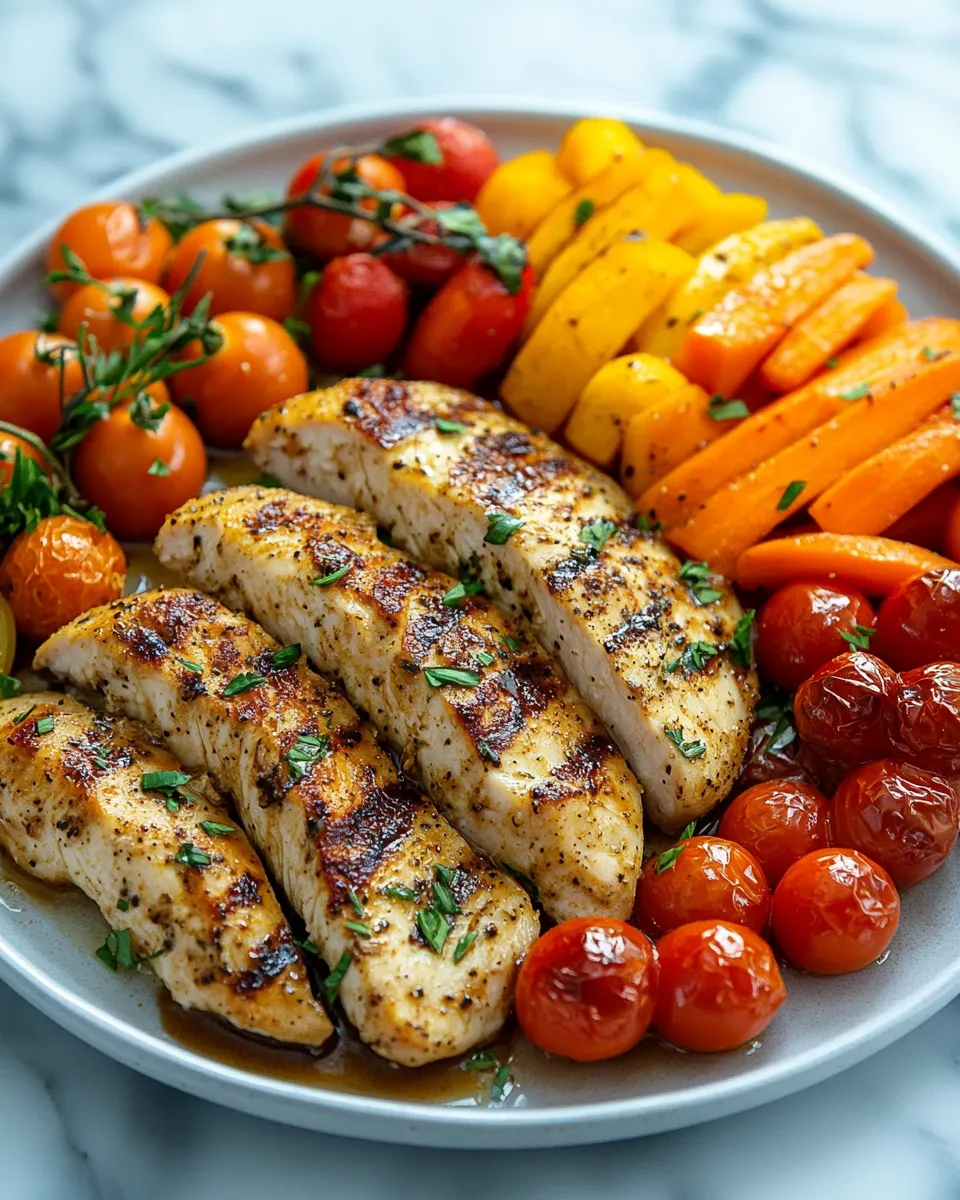 Balsamic Roasted Vegetable & Chicken Sheet Pan Recipe