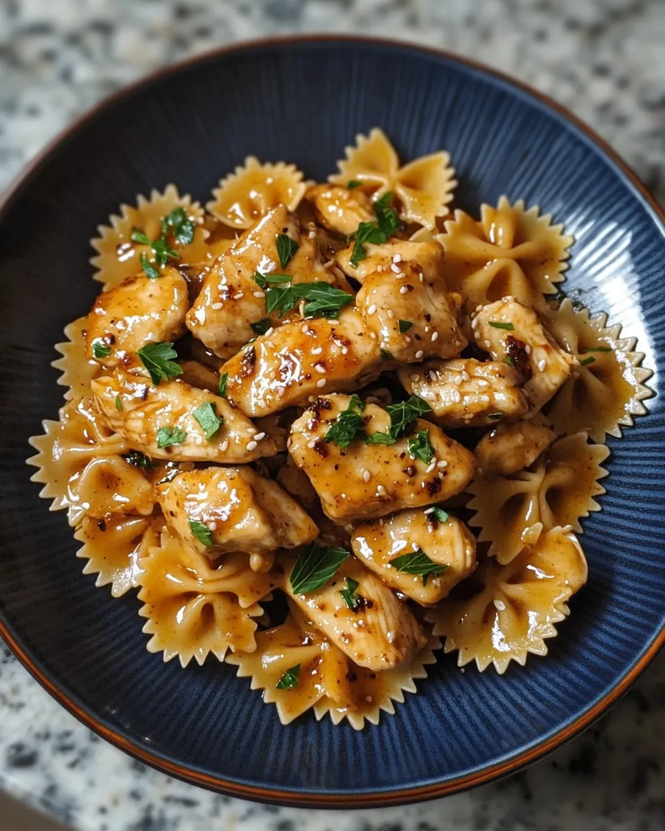 The Perfect Maple Garlic Chicken Bowties Recipe