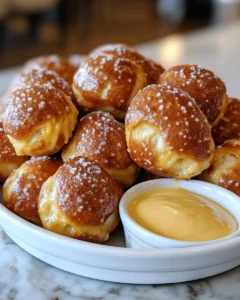 Pretzel Bites with Cheese Sauce Recipe 31 0 0 13