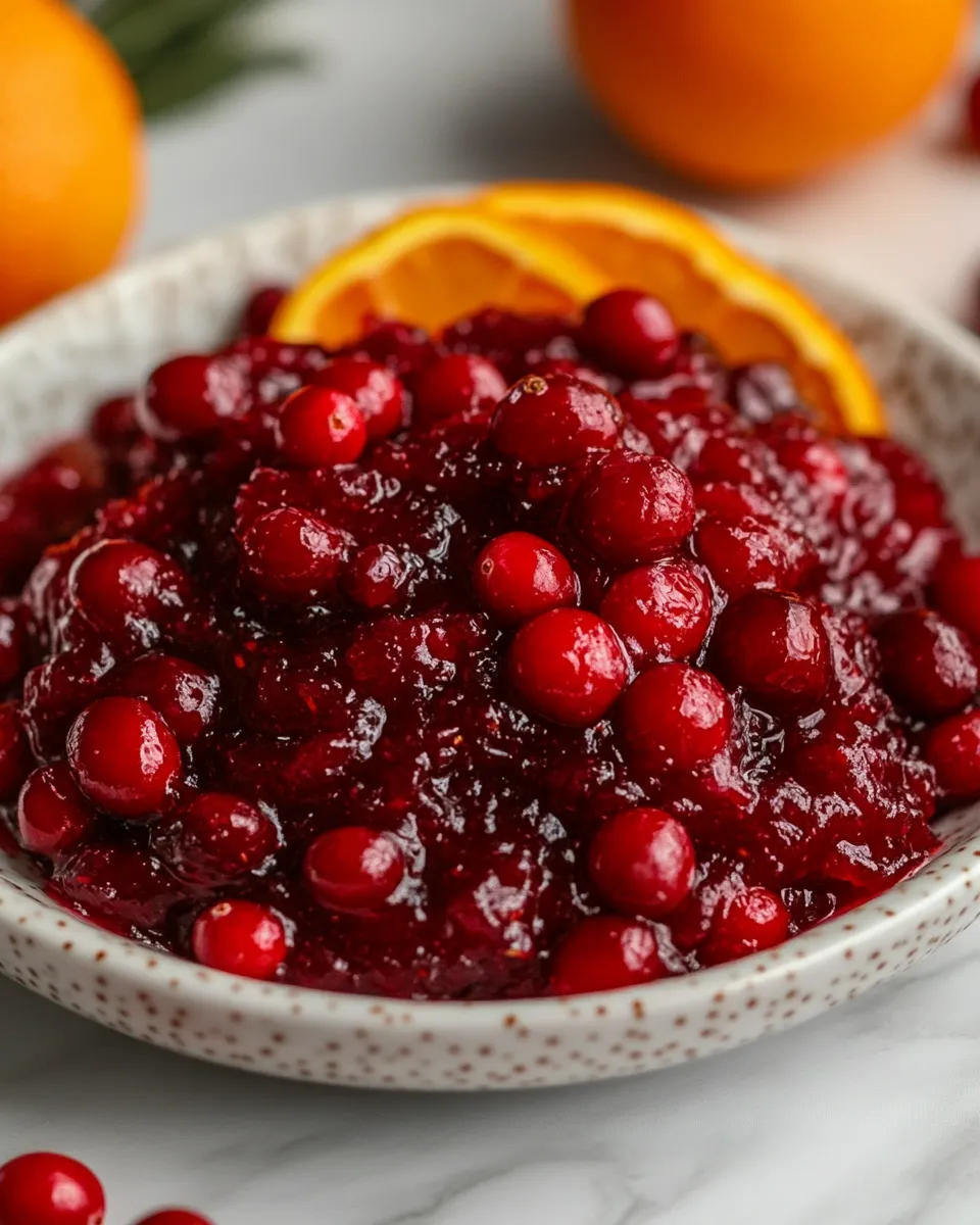Homemade Cranberry Orange Sauce Recipe