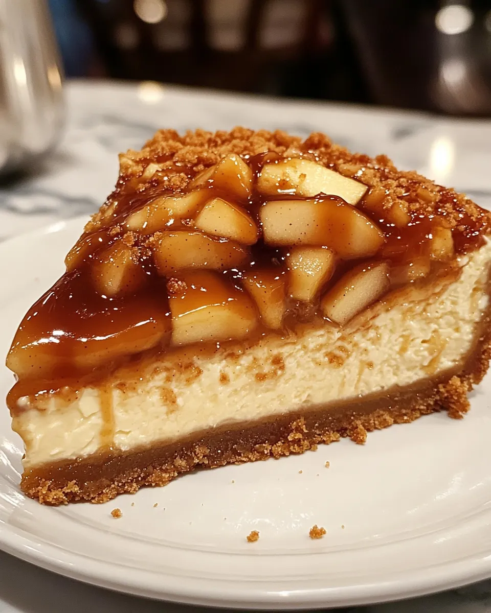 Salted Caramel Apple Cheesecake Recipe