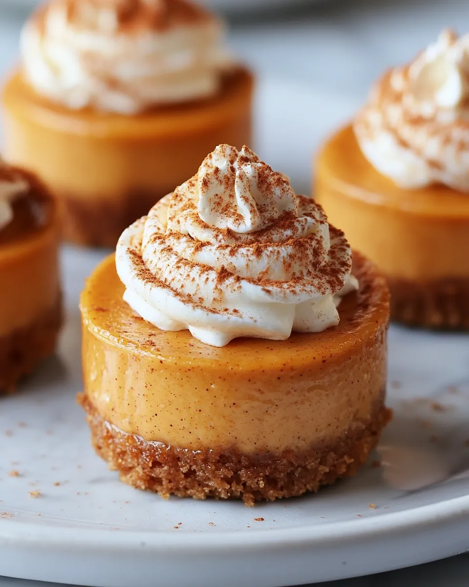 Mini Pumpkin Cheesecakes Recipe