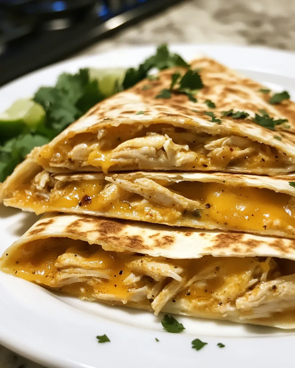Cheesy Chicken Quesadillas Recipe