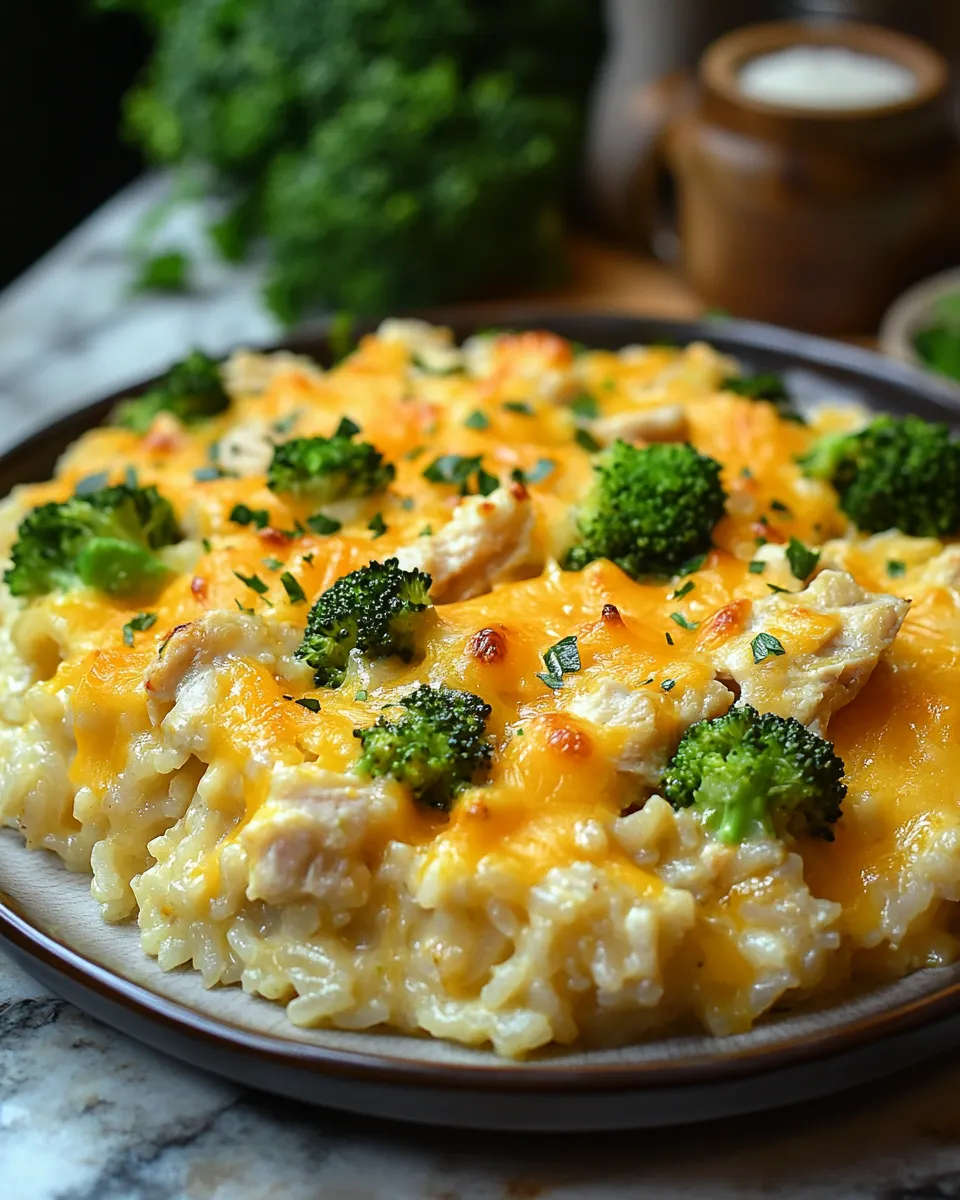 Cheesy Turkey Broccoli Rice Bake Recipe