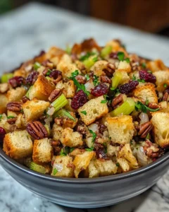 Toasted Pecan & Cranberry Stuffing Recipe 28 0 0 24