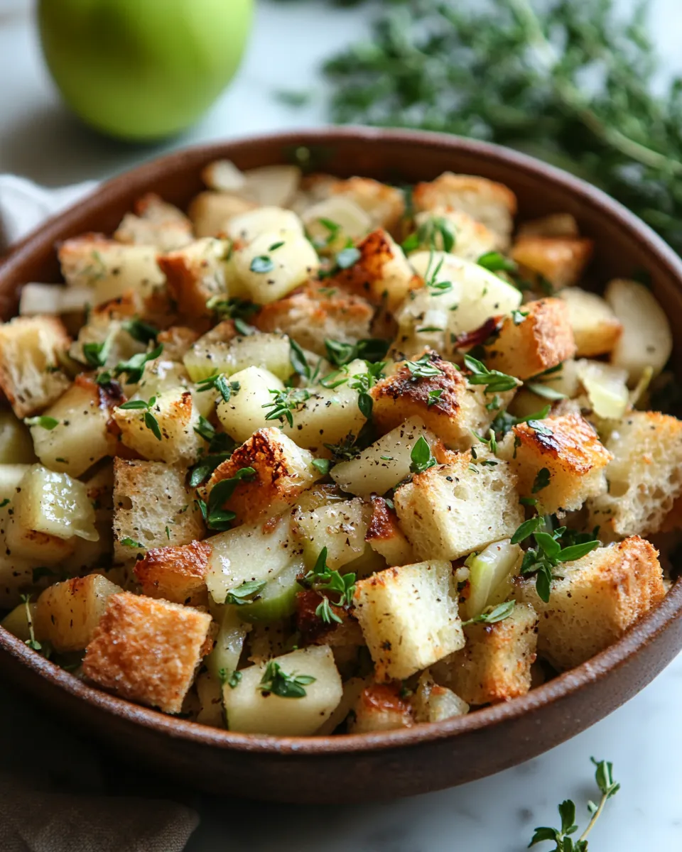 Spiced Apple & Sage Stuffing Recipe