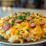 Cheesy Hashbrown Casserole with Smoked Turkey Sausage Recipe 33 0 0 3