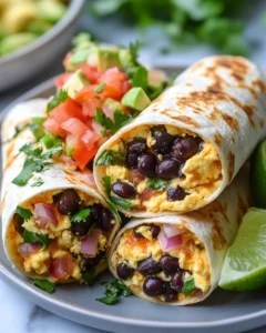 Southwestern Black Bean Breakfast Burritos 26 0 0 4
