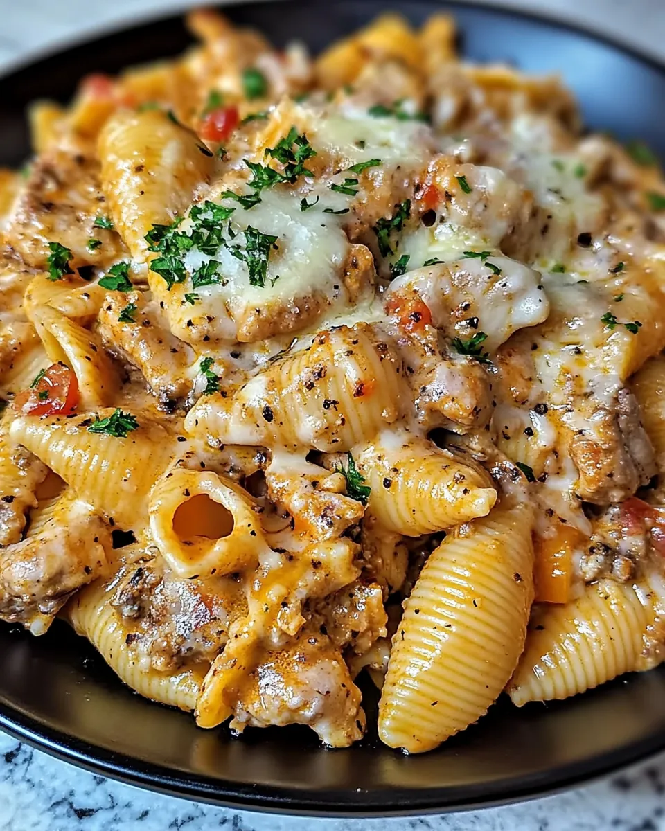 Southern Garlic Parmesan Chicken Shells Recipe