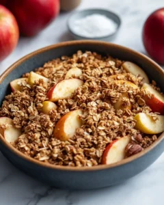 Apple Crumble Granola Breakfast Crisp Recipe 31 0 1 1