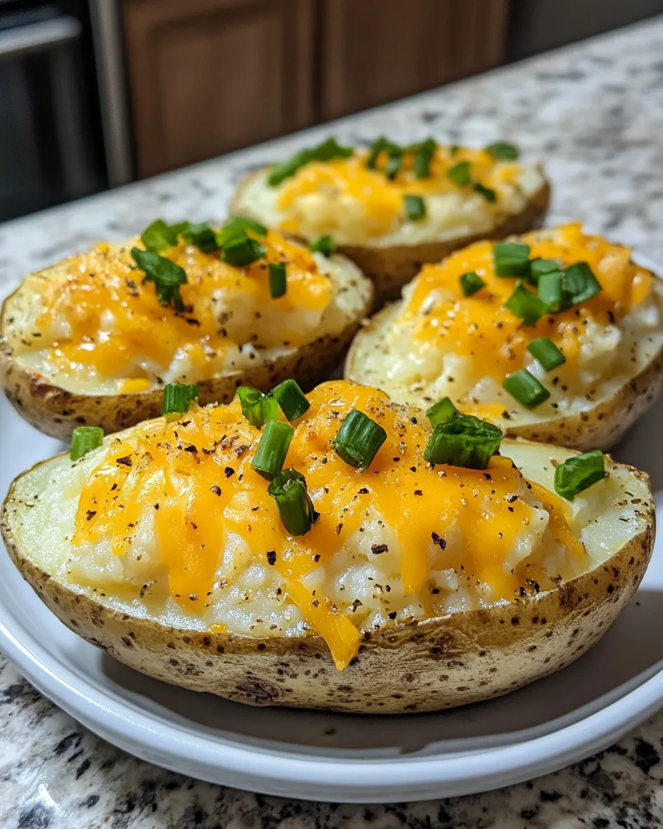 Creamy Ranch Twice-Baked Potatoes Recipe