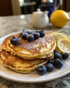 Lemon Ricotta Blueberry Pancakes 32 0 1 2
