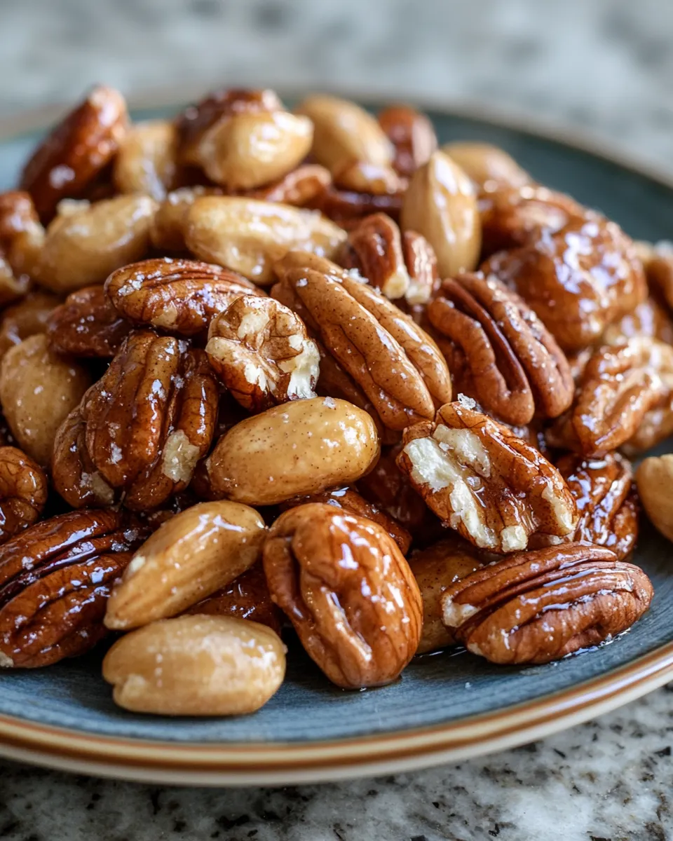 Maple Glazed Roasted Nuts Recipe